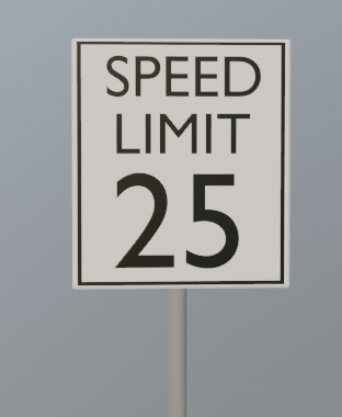 American Speed Limit Sign (Customizable)  preview image 1